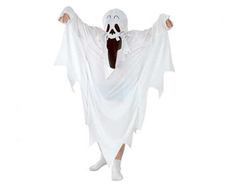 Strój Przebranie Duch Upiór Na Halloween Karnawał Dla Dziecka Z Kapturem