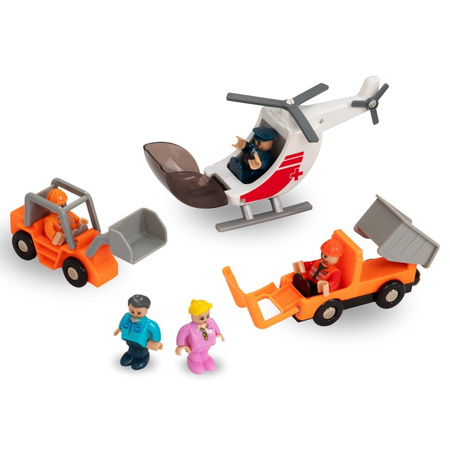 Drewniana Kolejka Pociąg Na Baterie Miasteczko Dla Dziecka MAMABRUM