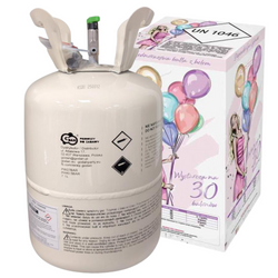 Jednorazowa Butla Z Helem Do 30 Balonów Lateksowych 9" Na Imprezę Urodziny