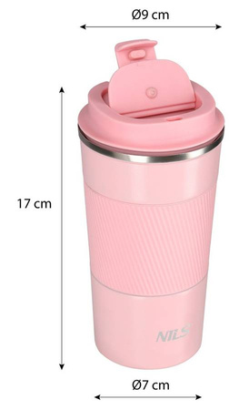 Kubek Termiczny Termos Turystyczny Stalowy Butelka Na Kawę Herbatę 510 ml