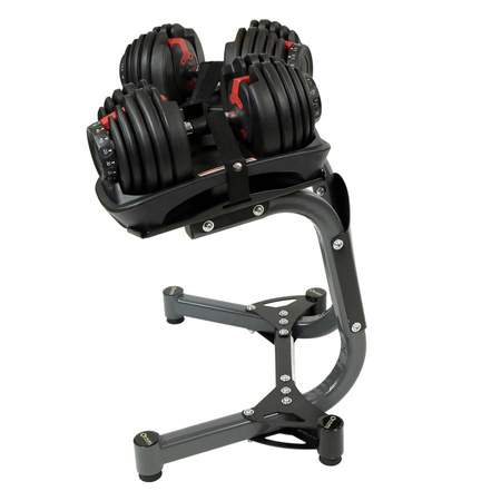 HMS Stalowy Stojak Na Sztangielki Regulowane Do 100 kg