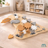 Tablica Manipulacyjna Sensoryczna Montessori Edukacyjna Dinozaur 10w1