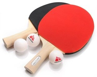 Zestaw 2 Rakiety Do Gry W Tenisa Stołowego Ping Ponga + 3 Piłeczki METEOR