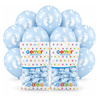 Balony Na Baby Shower Klasyczne Dziecięce Stópki Błękitne 13" Zestaw 100szt.