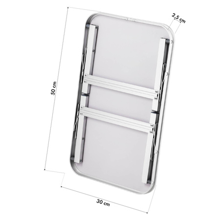 Stół Ogrodowy Plażowy Składany Turystyczny Niski Na Taras Szary NILS CAMP