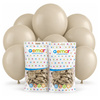 Balony Lateksowe Pastelowe Latte Na Urodziny Wesele Ślub 19" Zestaw 50 szt.