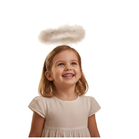 Skrzydła Anioła + Aureola Aniołka Przebranie Na Jasełka Bal Świętych GODAN