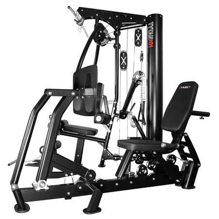 Atlas Do Ćwiczeń Domowa Siłownia Z Ławką Regulowane Ramiona + Stos HMS