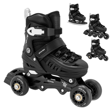 Łyżworolki 4w1 Rolki Rekreacyjne Łyżwy Regulowane Wrotki Rolko-Wrotki