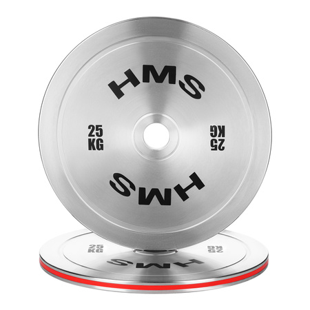 Talerz Obciążenie Olimpijskie Na Gryf Sztangę Chromowana Stal HMS 2x 25 kg