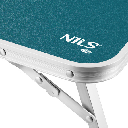 Stół Ogrodowy Plażowy Składany Turystyczny Niski Na Taras Niebieski NILS