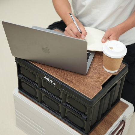 Skrzynia Pojemnik Pudełko Do Przechowywania Transportowa Kempingowa 2w1