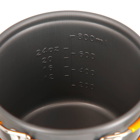 NILS Menażka Turystyczna Harcerska Wojskowa Garnek Z Przykrywką + Sztućce