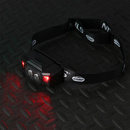 Podwójna Ładowana Lampka Czołówka Bezdotykowe Sterowanie 600 LM NILS