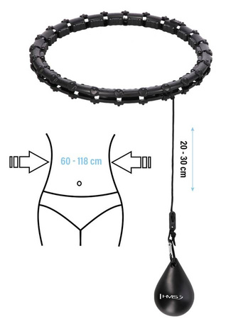 HMS Hula Hop Odchudzające Z Wypustkami i Obciążnikiem