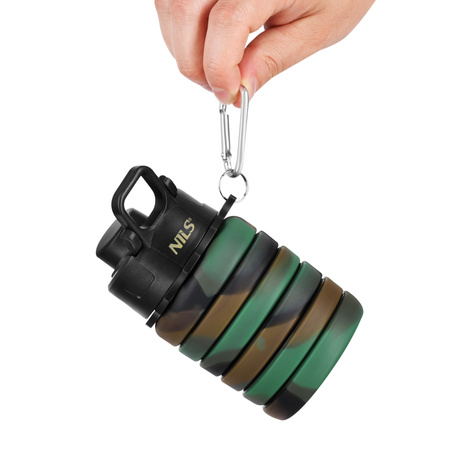 Butelka Sportowa Bidon Silikonowy Składany 500 ml NILS