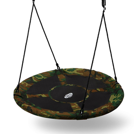 NILS Duża Huśtawka Ogrodowa Dla Dzieci BOCIANIE GNIAZDO Śr. 110 cm