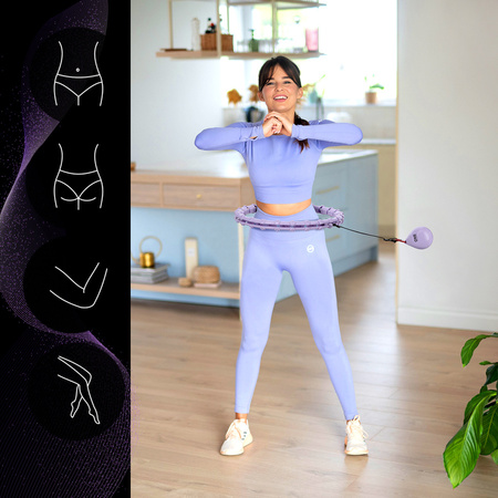 One Fitness Hula Hop Odchudzające Z Wypustkami i Obciążnikiem + Pas