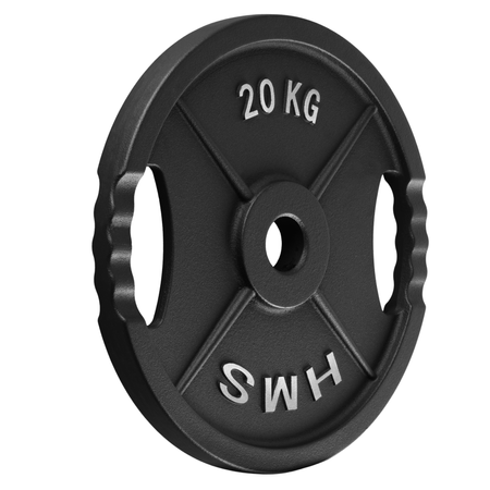 Talerze Olimpijskie Obciążenia Na Gryf Sztangę Do Ćwiczeń HMS Zestaw 2x20kg