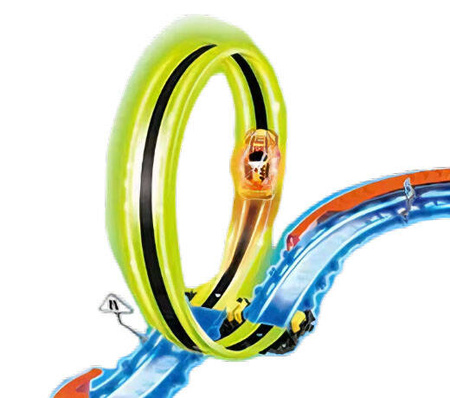 Tor Samochodowy Wyścigowy Świecący W Ciemności + Samochód