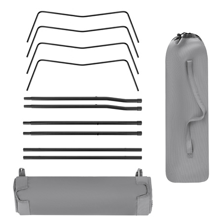 Łóżko Składane Polowe Turystyczne Leżak Leżanka Do 150 kg Przenośne NILS