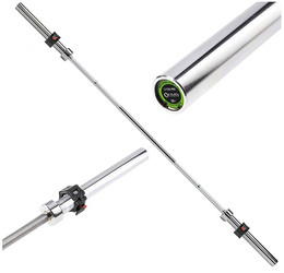 Gryf Prosty Olimpijski Sztanga Z Zaciskami Do Treningu Siłowego 220 cm HMS