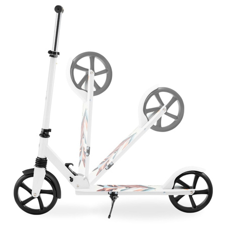 Hulajnoga Miejska Klasyczna Składana Regulowana Wysokość Koła 200 mm Zimowy Lis HYPERMOTION