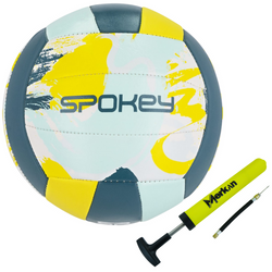 SPOKEY Piłka Siatkowa Rekreacyjna Do Siatkówki Rozmiar 5 + Pompka