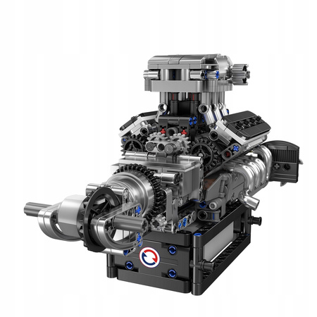 Klocki Konstrukcyjne Silnik Samochodowy V8 737 el. Na Prezent MOULD KING