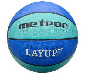 METEOR Piłka Do Kosza Koszykówki Niebieska LAYUP 7
