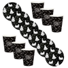 Naczynia Jednorazowe 6x Talerzyki 18 cm + 6x Kubeczki 266 ml Na Halloween 