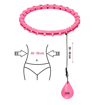 One Fitness Hula Hop Odchudzające Z Wypustkami i Obciążnikiem