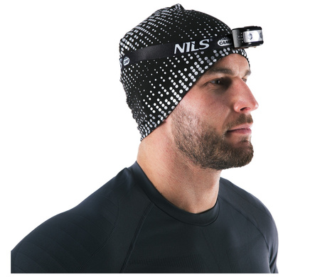 Ładowana Lampka Czołówka Na Głowę Bezdotykowe Sterowanie 180 LM NILS CAMP