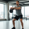 Kettlebell Hantla Żeliwna Pokryta Winylem Do Ćwiczeń Treningu Siłowego 24kg