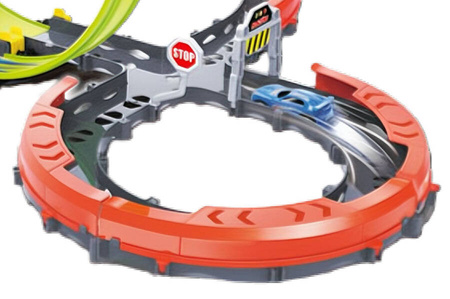 Tor Wyścigowy Samochodowy Pull Back Dla Dzieci + Samochód