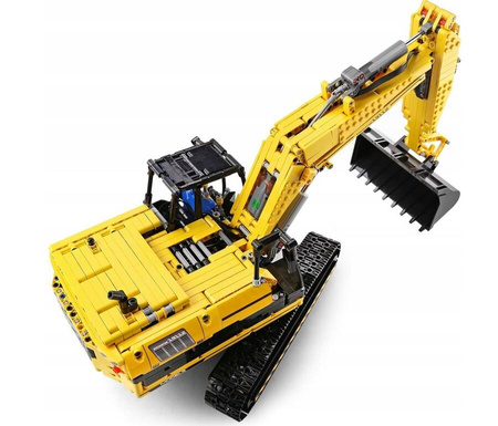 Klocki Konstrukcyjne Zdalnie Sterowana Koparka Gąsienicowa 2169 Elementów MOULD KING