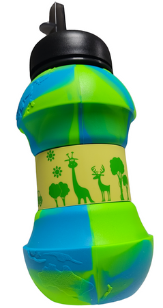 MERKAN Butelka Sportowa Bidon Piłka Składany W Kształcie Ziemi 550 ml