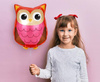 Balon Foliowy Sowa Na imprezę Przyjęcie Urodziny Dla Dziecka 40x35 cm
