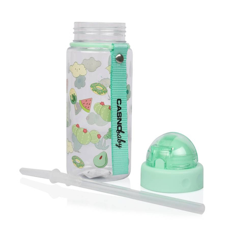 CASNO Bidon Butelka Ze Słomką Dla Dziecka 400 ml