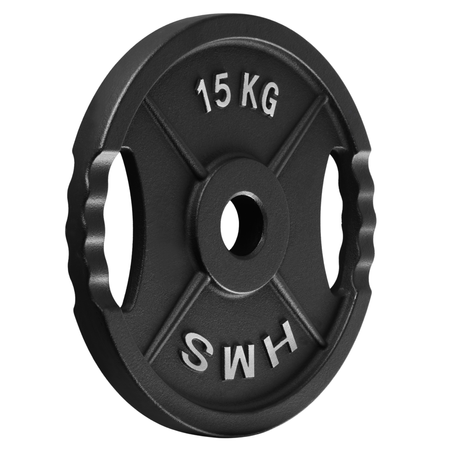 Talerze Olimpijskie Obciążenia Na Gryf Sztangę Do Ćwiczeń HMS Zestaw 2x15kg