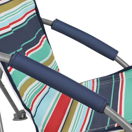 Leżak Ogrodowy Plażowy Składany Fotel Turystyczny Do Ogrodu + Pokrowiec