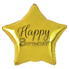 Balon Foliowy Gwiazda Złota Na Urodziny Przyjęcie Happy Birthday GODAN 19"