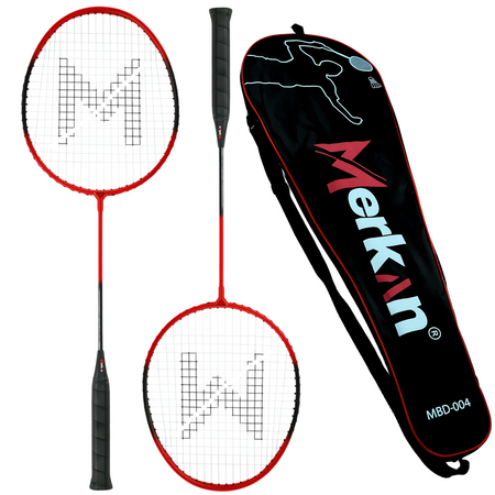 Zestaw Do Gry W Badmintona Rekreacyjnej Rakietki + 6 Lotek Piórkowych