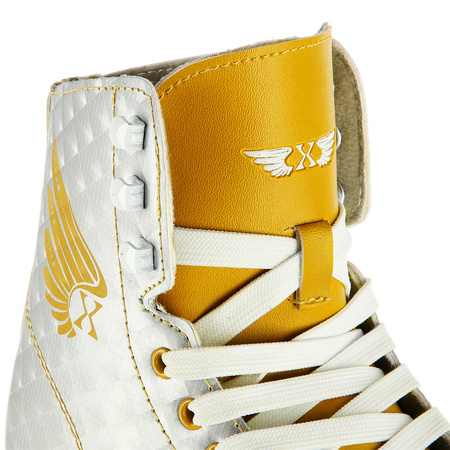 NILS Wrotki Skórzane Retro Sznurowane Damskie