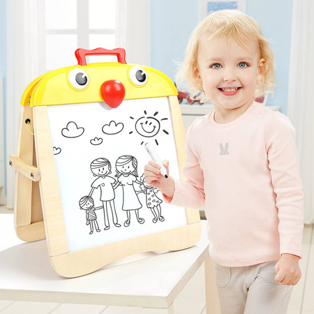 Tablica Dwustronna Magnetyczna Kredowa Suchościeralna Edukacyjna Montessori