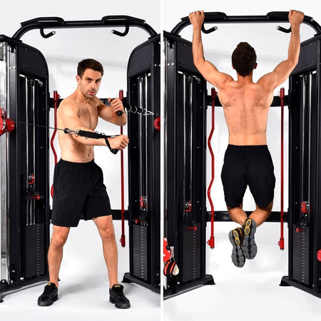 Atlas Wielofunkcyjny Urządzenie Do Ćwiczeń Dwa Wyciągi Semi Commercial HMS