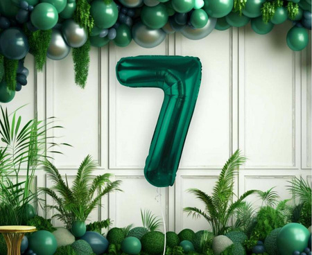Balony Foliowe Cyfry Na 70 Urodziny Dekoracja Na Rocznicę 85 cm Zielone