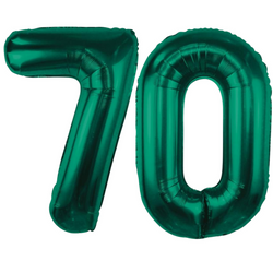 Balony Foliowe Cyfry Na 70 Urodziny Dekoracja Na Rocznicę 85 cm Zielone