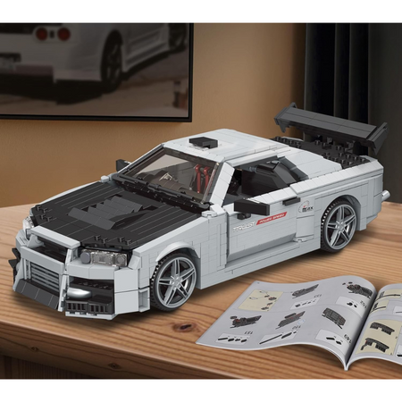 Klocki Konstrukcyjne Auto Samochód Wyścigowy 1471 Elementów MOULD KING