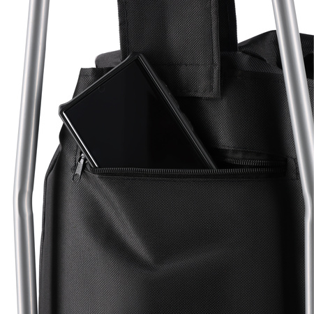 Wózek Na Zakupy Torba Zakupowa 40 L Składany Na Kółkach Izolacja Termiczna